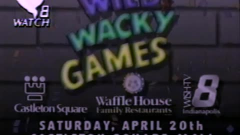 March 27, 1991 - WISH-TV Promo for Wild & Wacky Games (Joined in Progress)