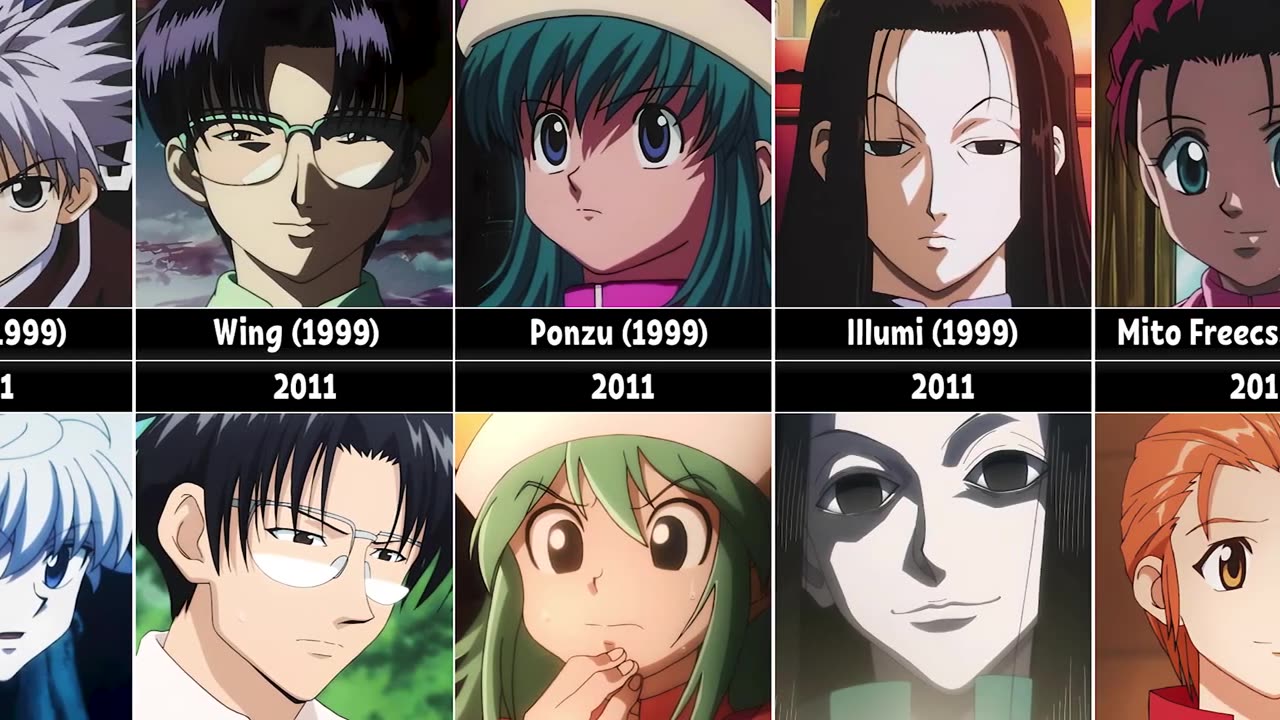 HUNTERXHUNTER CHARACTERS CHANGES