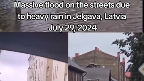 Cyclone Kirsti Moves Through Latvia