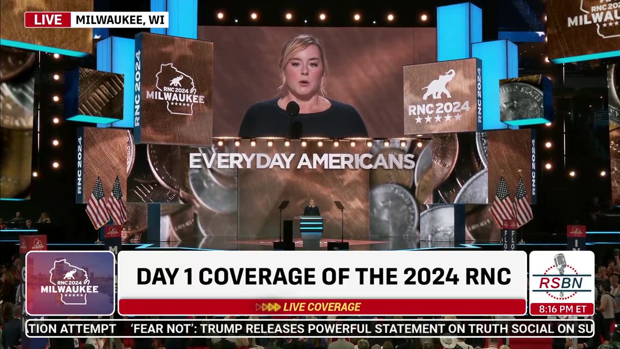 WATCH: Sarah Walkman Speaks at 2024 RNC in Milwaukee, WI - 7/15/2024