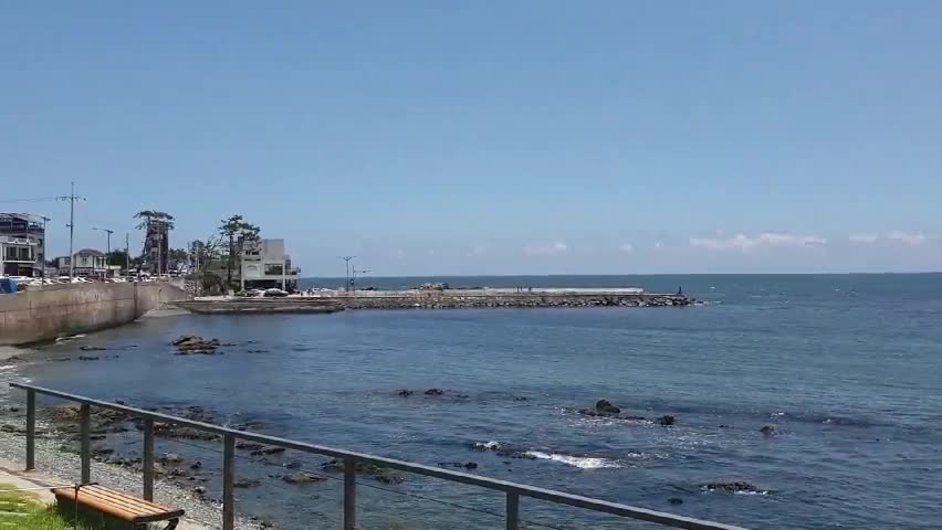 The sea in Korea with nice view