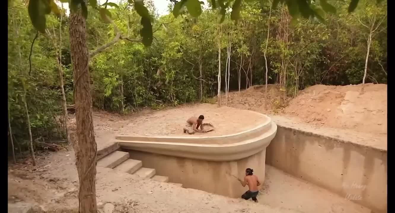 Deep foundation pit support technology
