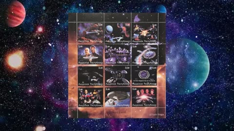 Astronomy and Space Stamps - Amypckar (Russia)