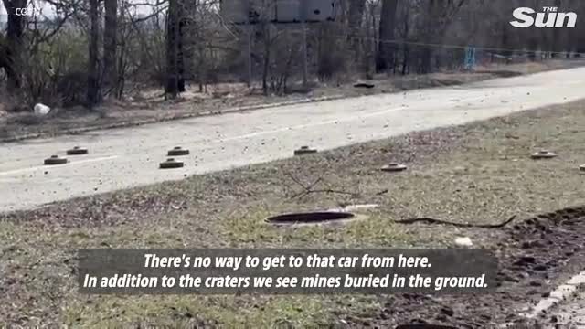 Landmines peppered around Mariupol airport, devastated by intense Russia-Ukraine crossfire