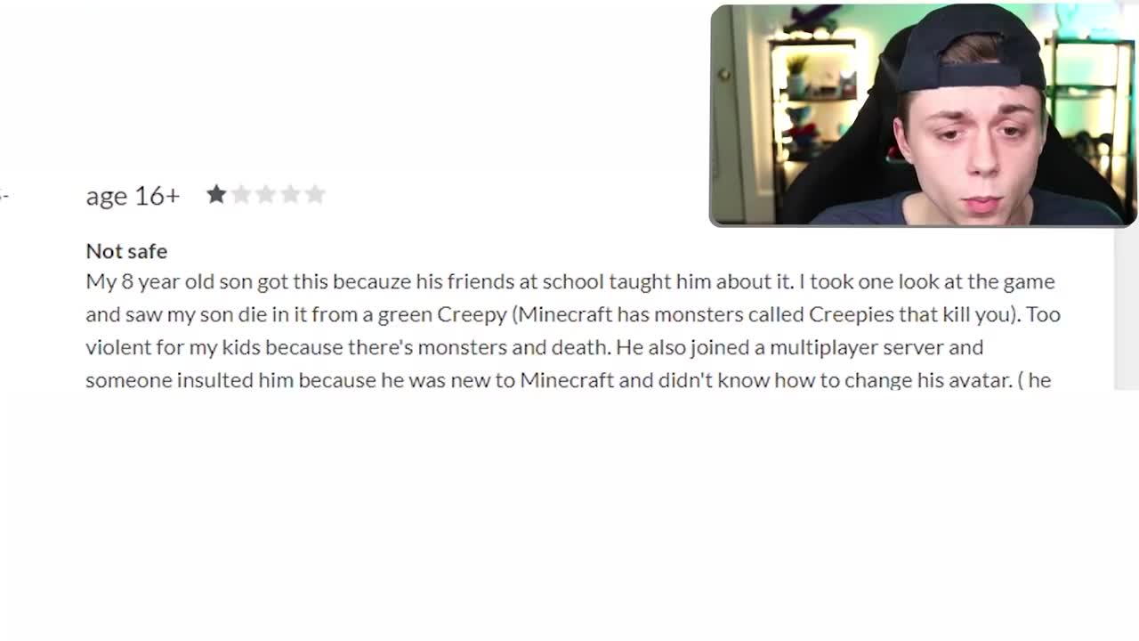 Reading 1 STAR MINECRAFT REVIEWS...