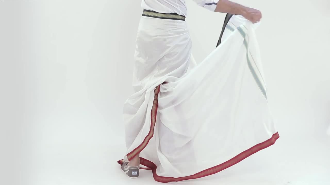 How to drape a dhoti