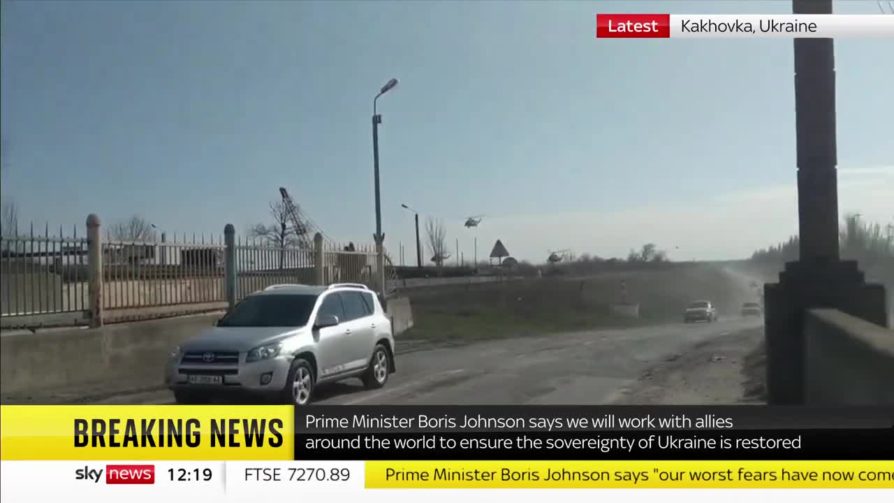 BREAKING_ Russian military enters Kakhovka in south-eastern Ukraine