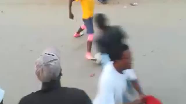 impressing soccer skills in africa