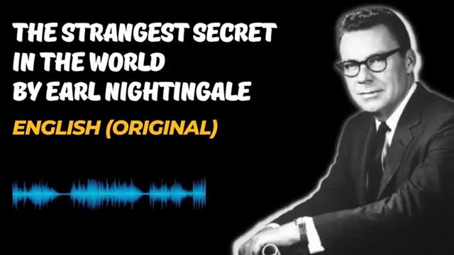 The Strangest Secret by Earl Nightingale in English (real audio) in 2022. @stra