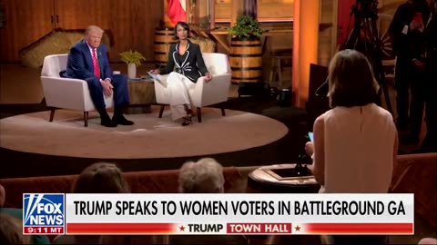 All female audience loves what President Trump just said...