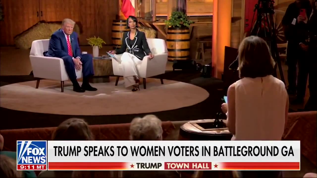 All female audience loves what President Trump just said...
