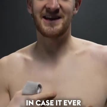 Tom Lockyer explains his newly fitted defibrillator.