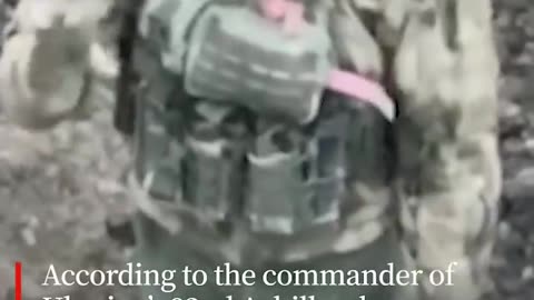 Russian soldier surrenders to Ukrainian drone outside Bakhmut