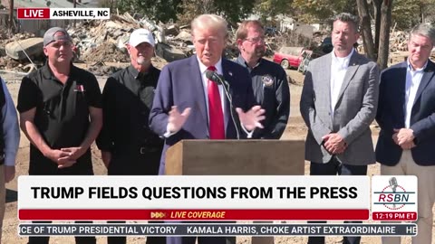 President Trump Speaks to Asheville, NC Press - 10/21/24