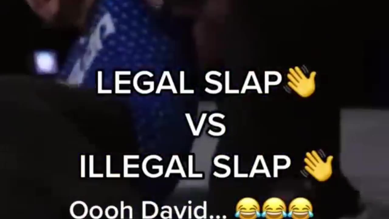 Legal vs illegal slap