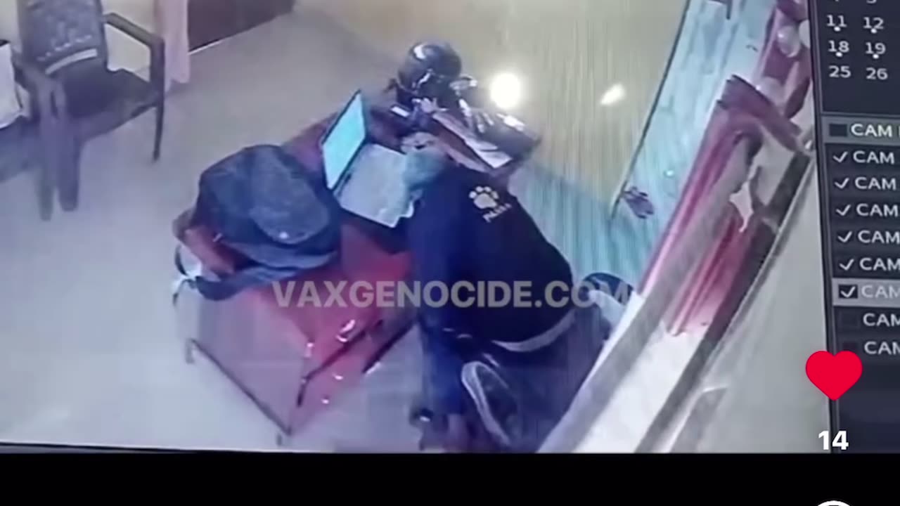 Died suddenly on security vid again💉