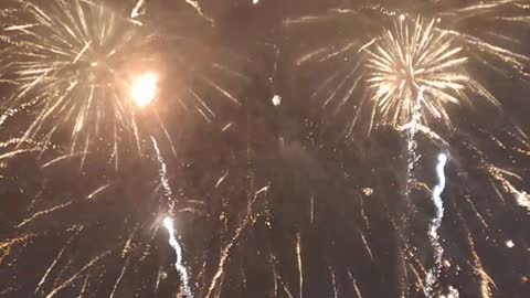 New Year fireworks in the city of Kharkov