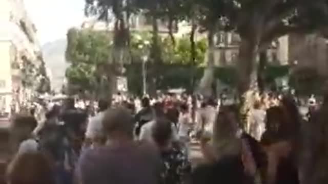 24 luglio 2021 - Palermo. Le FF.OO. si tolgono il casco