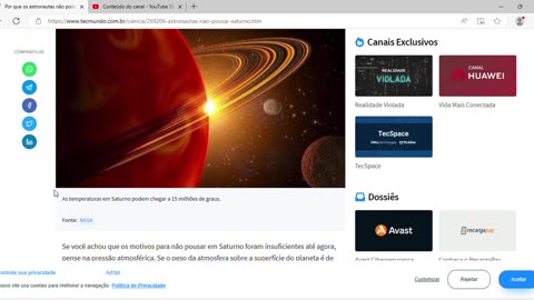 Por que os astronautas não podem pousar em Saturno