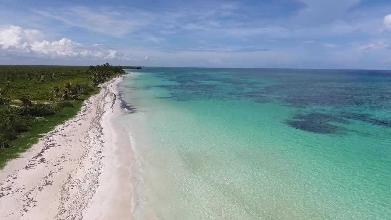 Blue sky Sea from sky