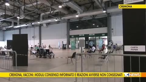 Il consenso informato al centro vaccinale di Cremona