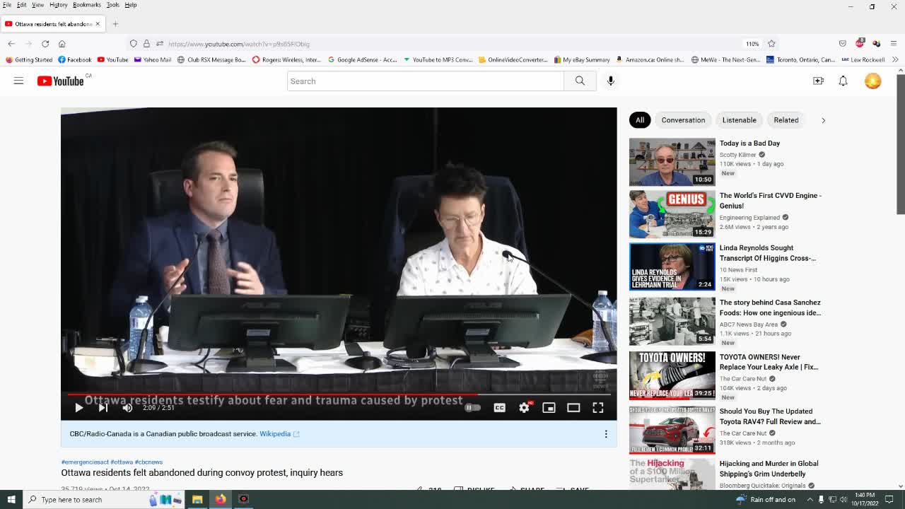 Ottawa residents vs Truckers