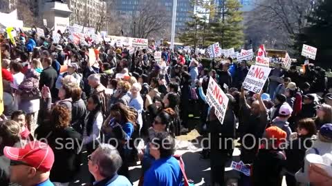 Anti sex-ed curriculum protest in Ontario Canada