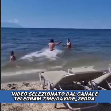 🚨 Bagnino coraggioso salva la vita a covidiota in vacanza grave .