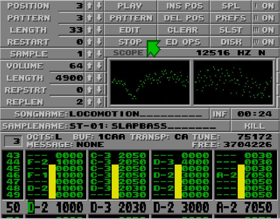 Amiga and Atari ST Protracker Music Mods - Do The Locomotion