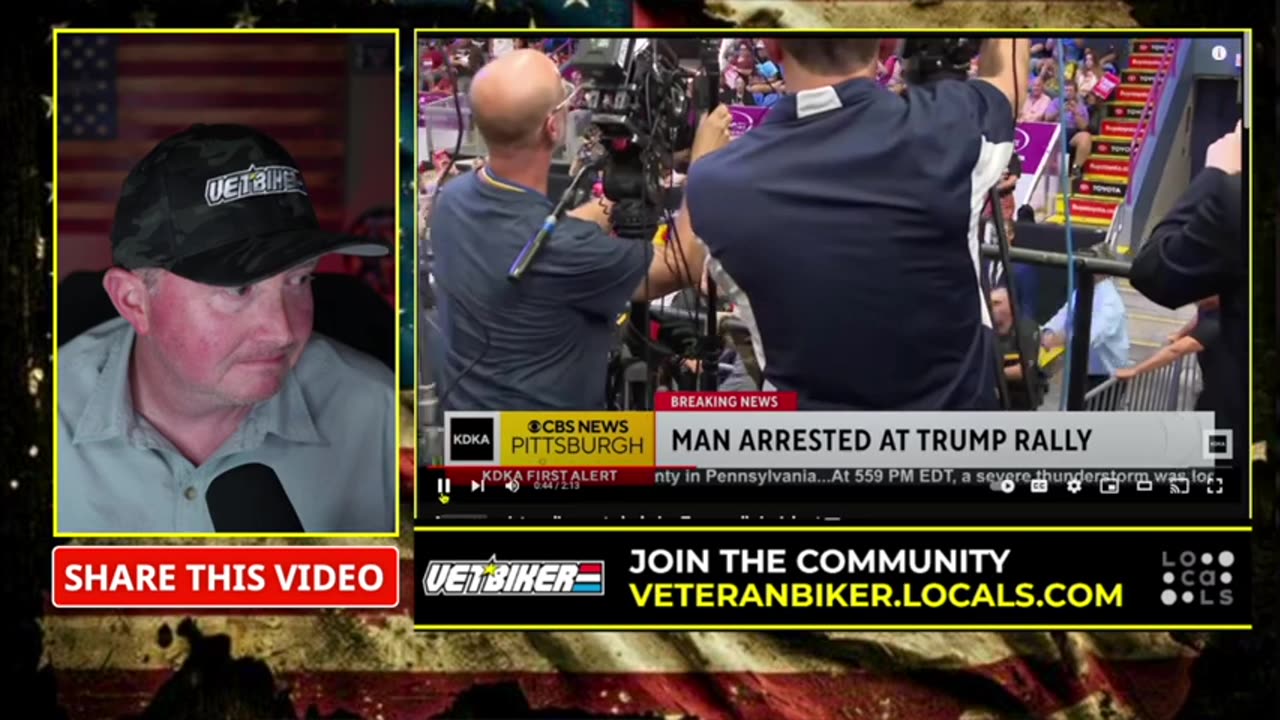 Veteran Biker - TRUMP Was Just ATTACKED Again in Pennsylvania!