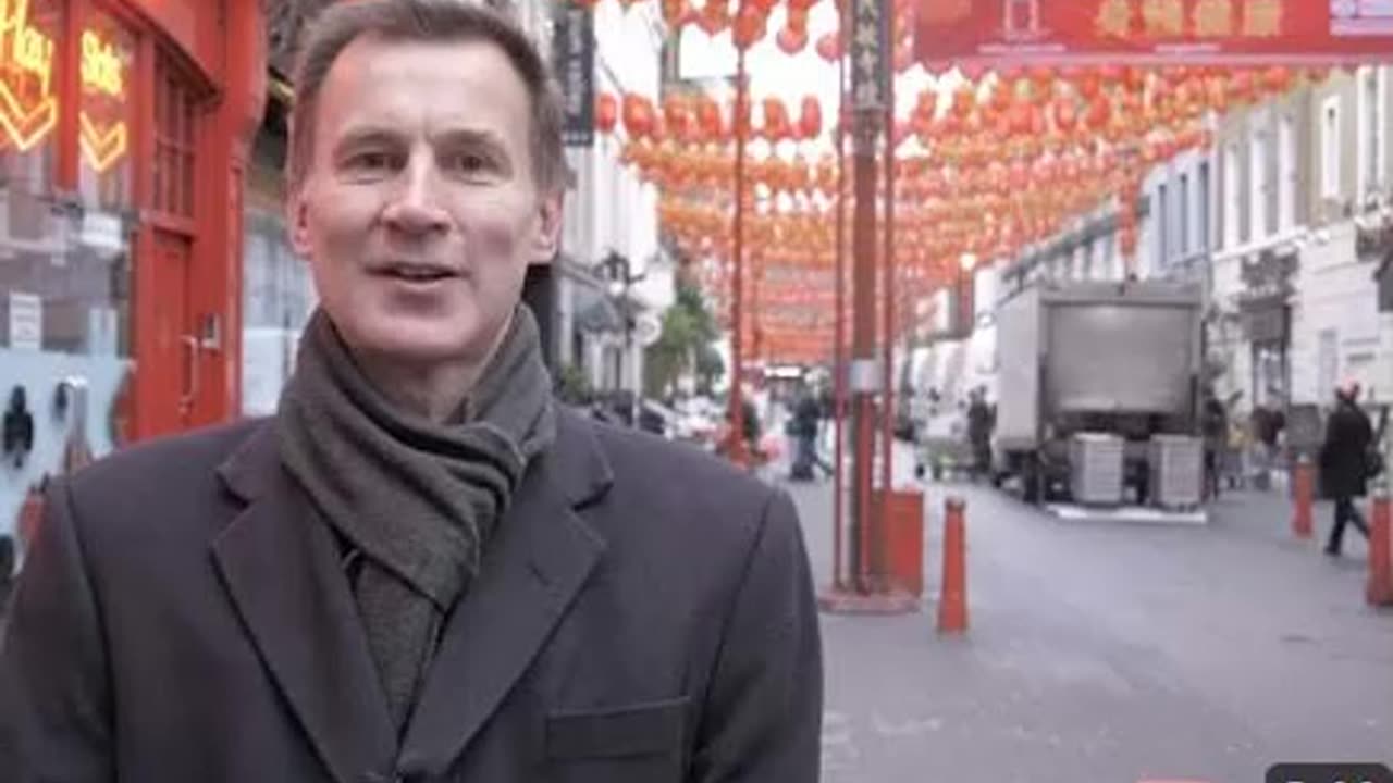 Jeremy Hunt's Chinese New Year message(Hail Satan!)