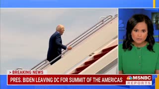 Watch Biden Bite It While Climbing Steps to Air Force One