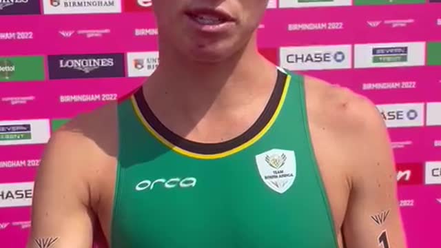 South Africa's Jamie Riddle at the Commonwealth Games