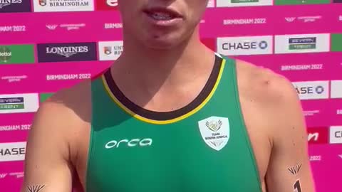 South Africa's Jamie Riddle at the Commonwealth Games