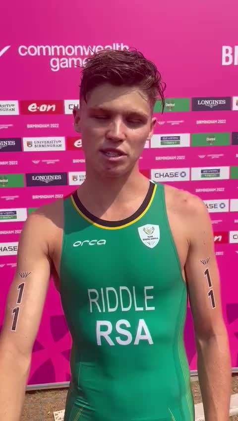 South Africa's Jamie Riddle at the Commonwealth Games
