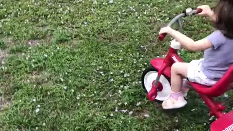 Riding around with daddy
