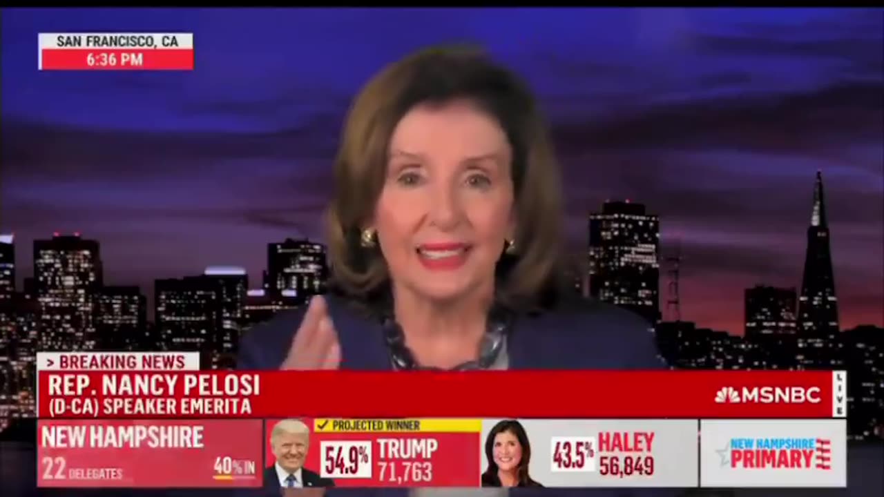 Drunk Nancy Pelosi is back talking trash about Trump.