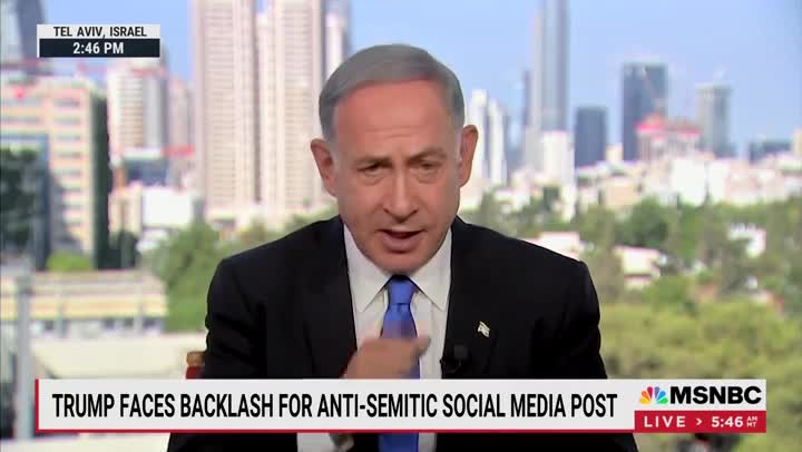 Netanyahu Bats Away Question Over Trump's 'Anti-Semitism'