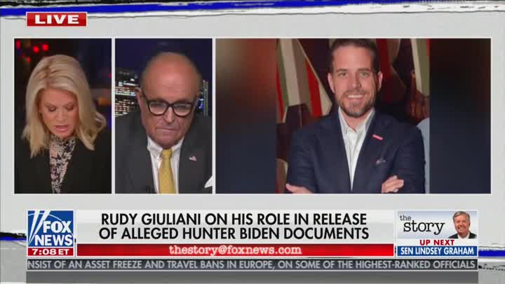 Giuliani Reveals 'Bombshell' Hunter Biden Text in Interview with MacCallum in Oct 2020