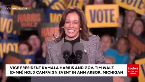 Kamala Harris And Tim Walz Warn Of 'Brutally Serious' Consequences Of Trump Winning - Full MI Rally