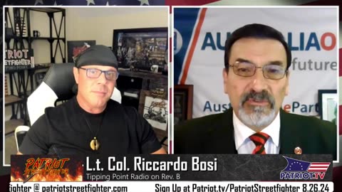 PatriotStreetFighter~8/26/24 “The Tipping Point’’ On Revolution Radio With L.t.Riccardo Bosi