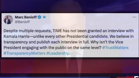 Pt 4 Bill O'Reilly Kamala turns down interview with Time Magazine. Something strange about this #new