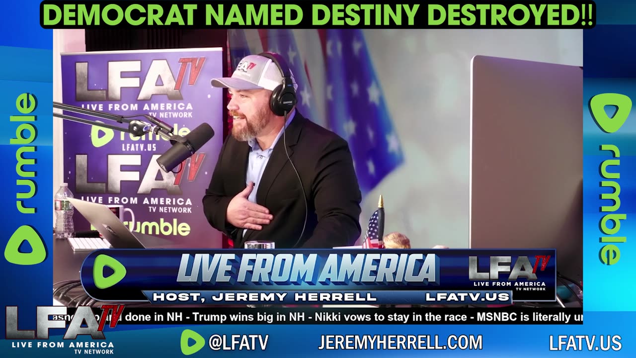 DEMOCRAT NAMED DESTINY DESTROYED!!