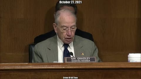 Senator Chuck Grassley & AG Merrick Garland 10/27/21 Part 1