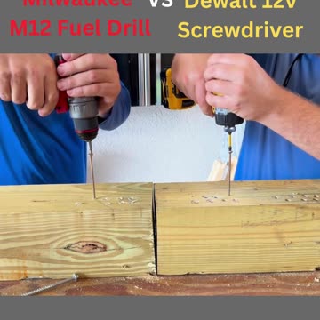 Milwaukee m12 Fuel Drill 3404-20 vs Dewalt 12v Screwdriver DCF601