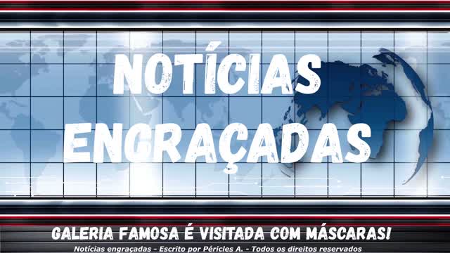 Notícias engraçadas: Galeria famosa é visitada com máscaras!