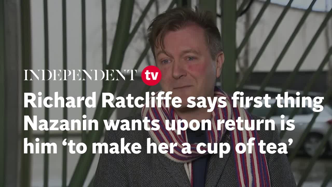 Richard Ratcliffe says first thing Nazanin wants upon return is him 'to make her