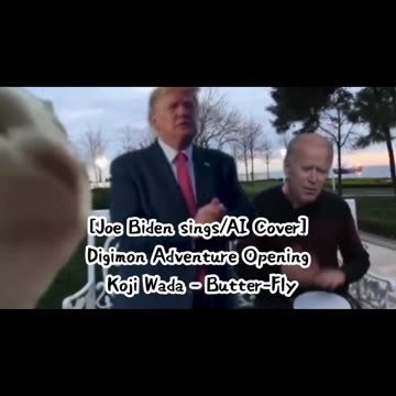 [Joe Biden sings/AI Cover] Digimon Adventure Opening Kōji Wada - Butter-Fly