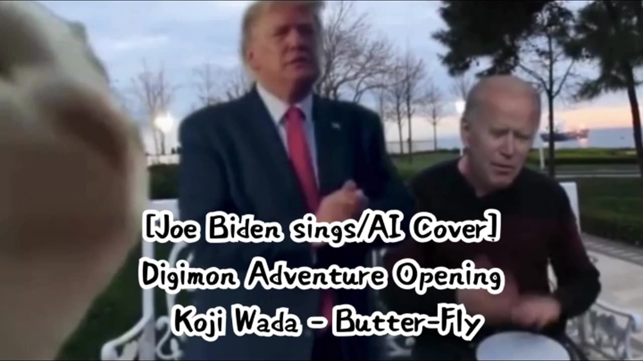 [Joe Biden sings/AI Cover] Digimon Adventure Opening Kōji Wada - Butter-Fly