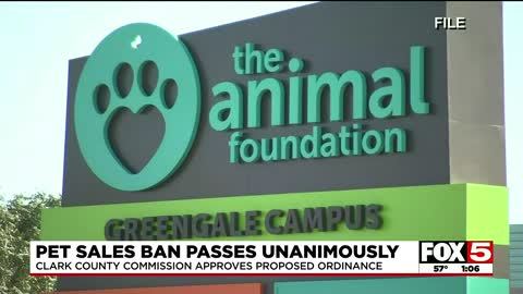 Clark County unanimously passes ban on sale of most pets in stores